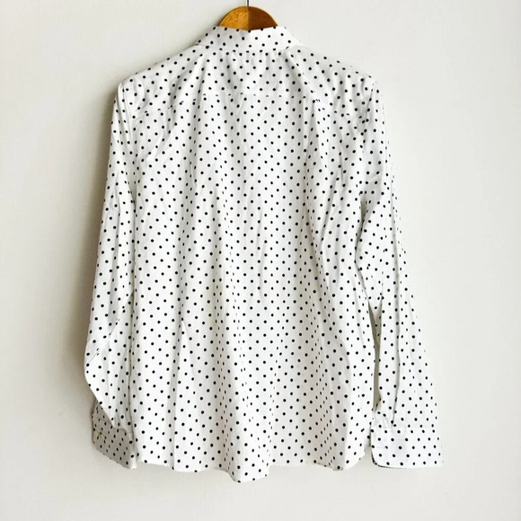 Lauren RL + Chaps Lot of 2 Polka Dot Print NO Iron Dress Shirts  XL - Picture 7 of 10